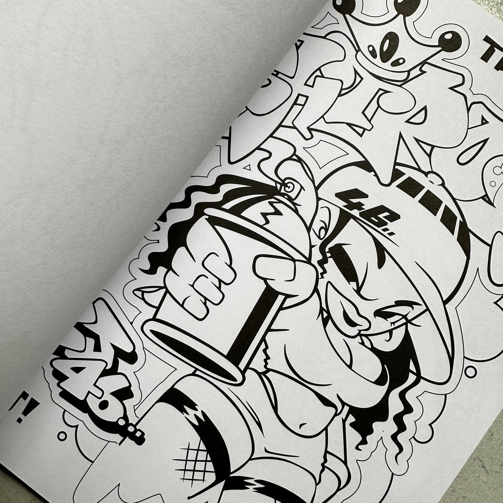 Graffiti Colouring Book - Vol 2 - Characters Graffiti Colouring Book - Vol 2 - Characters