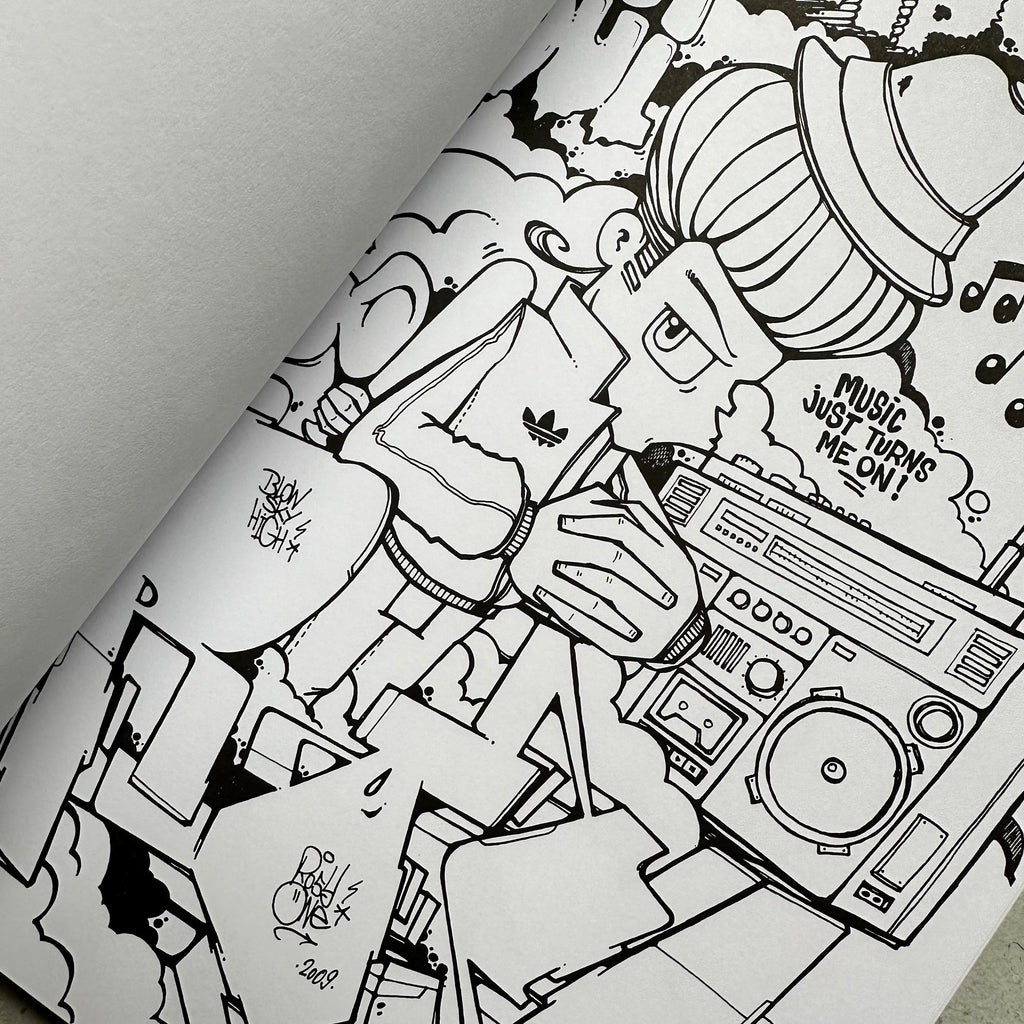 Graffiti Colouring Book - Vol 2 - Characters Graffiti Colouring Book - Vol 2 - Characters