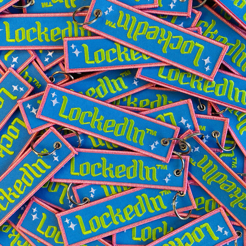 Forge Forward - LockedIn Embroidered Keyring