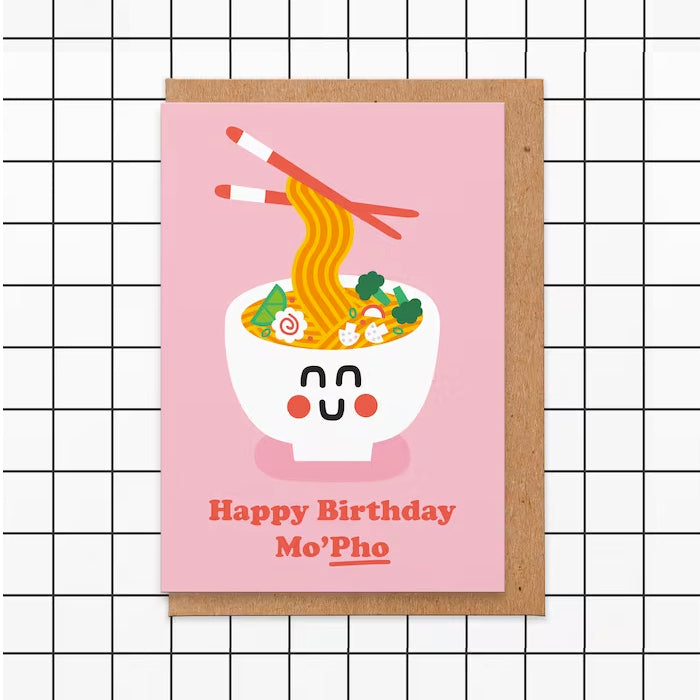Happy Birthday Mo'Pho Greeting Card Happy Birthday Mo'Pho Greeting Card