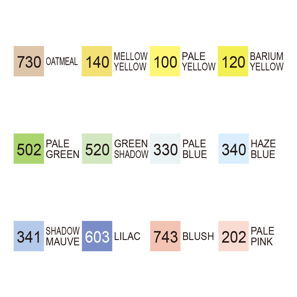 Kuretake ZIG Kurecolour Twin WS Marker Set - 12pk - Pale Colours Kuretake ZIG Kurecolour Twin WS Marker Set - 12pk - Pale Colours