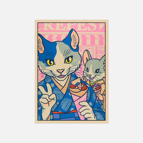 Afternoon In Harajuku Postcard A6