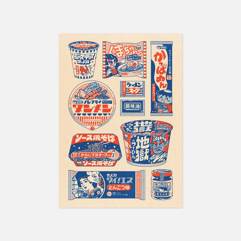 Instant Noodles Postcard A6