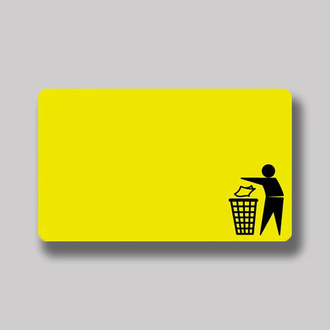 'Rubbish' Stickers - 50pk