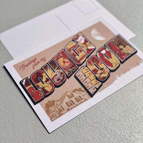 Greetings from my Loungeroom Postcard