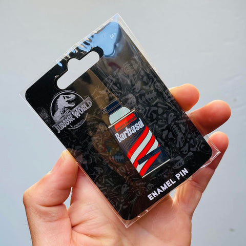 Jurassic Park - Barbasol Enamel Pin