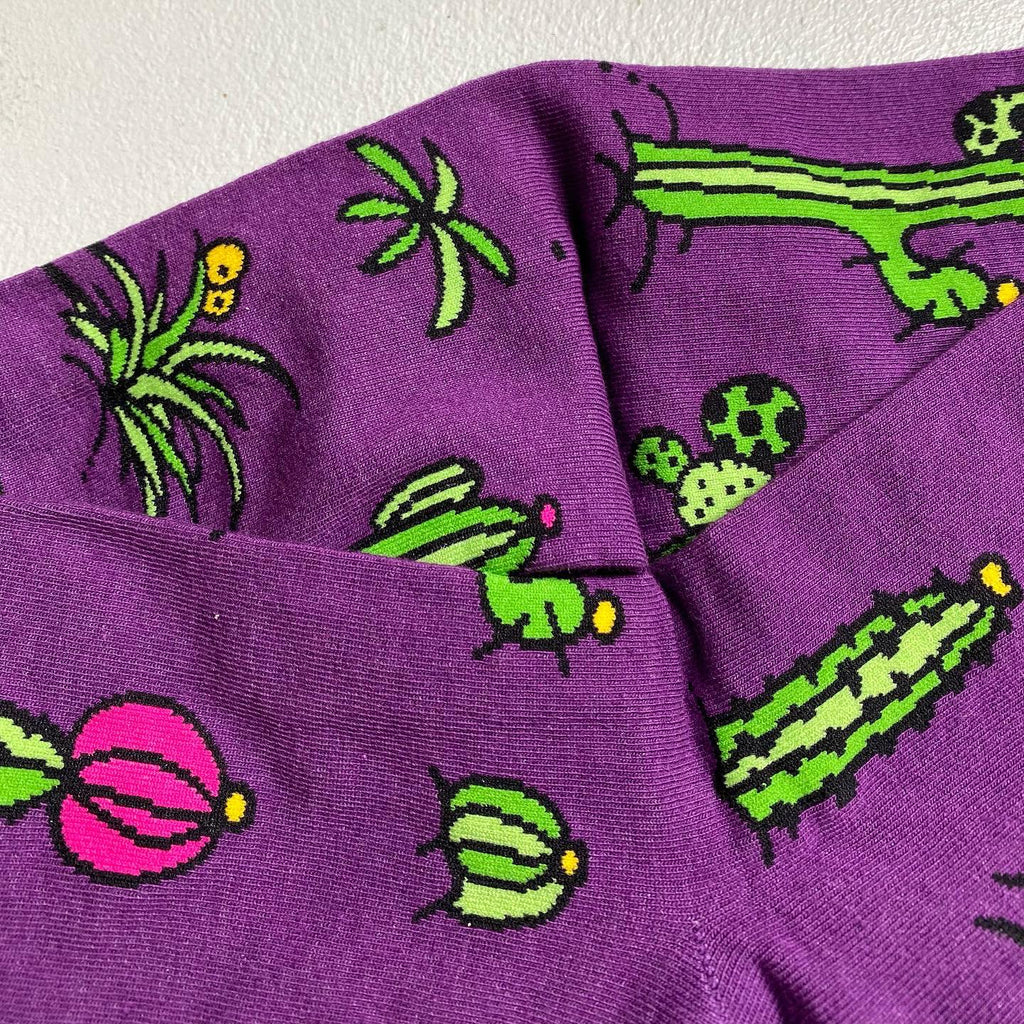 Purple Cactus Socks
