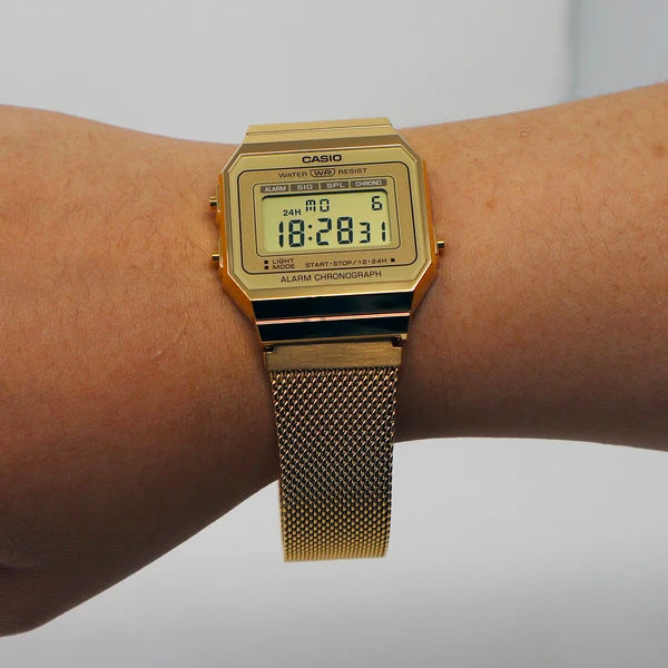 Casio A700WMG-9ADF Gold Band Unisex Casio A700WMG-9ADF Gold Band Unisex