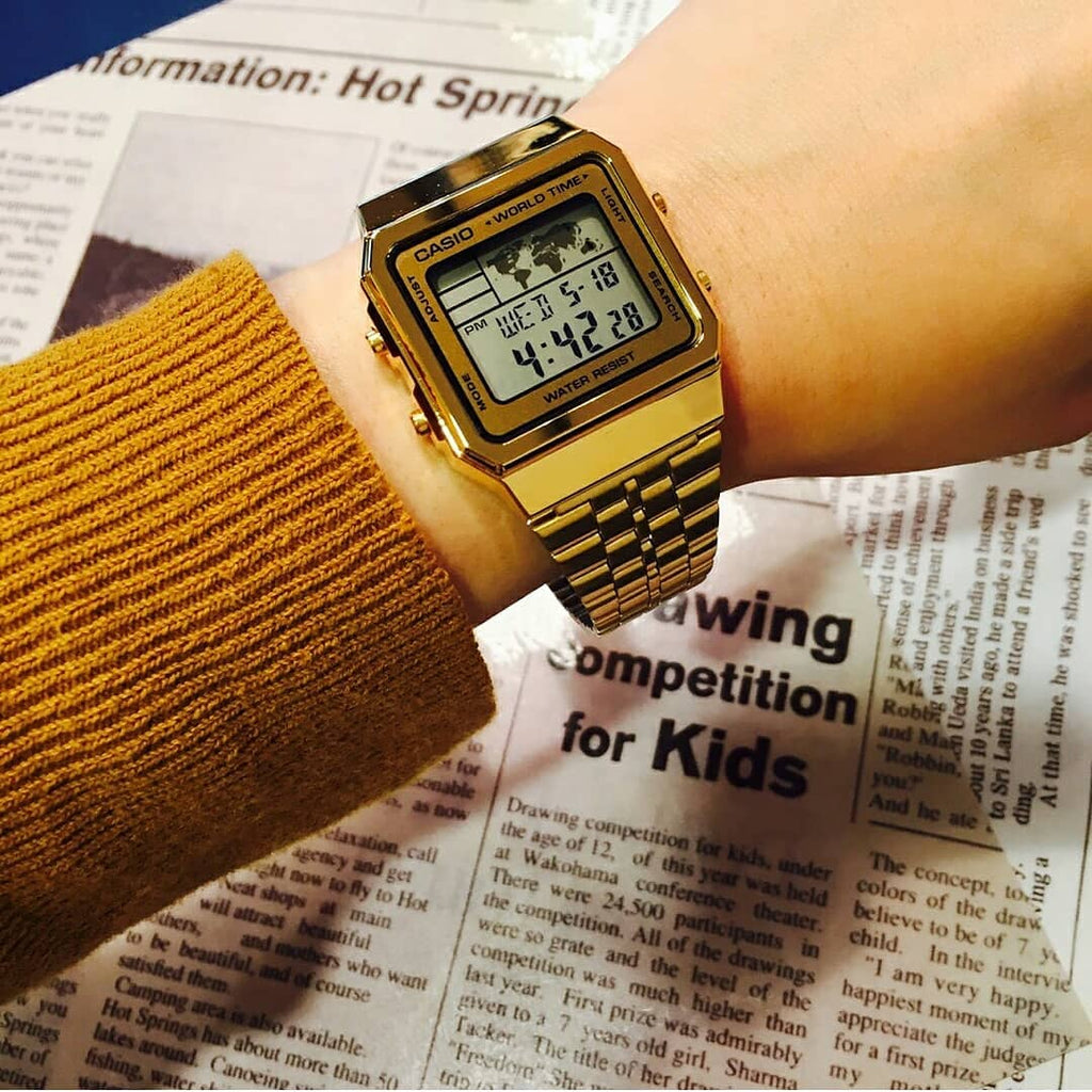Casio A500WGA-9DF Gold Band Unisex Casio A500WGA-9DF Gold Band Unisex