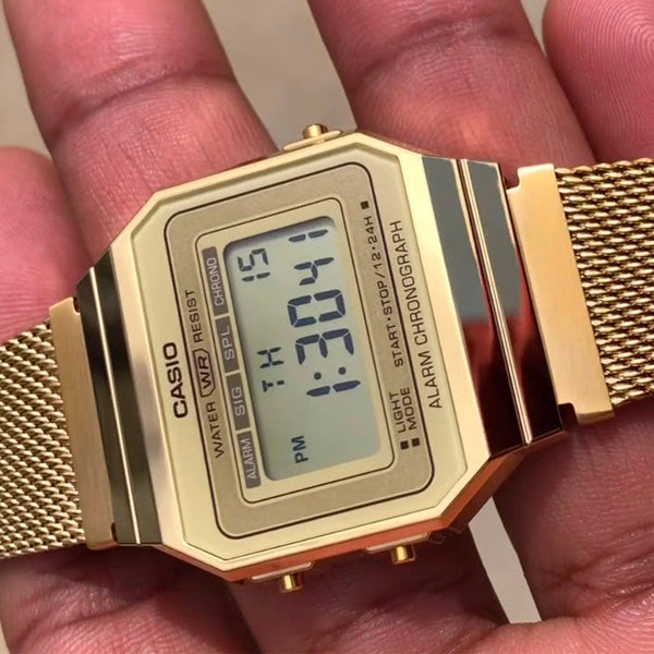 Casio A700WMG-9ADF Gold Band Unisex Casio A700WMG-9ADF Gold Band Unisex