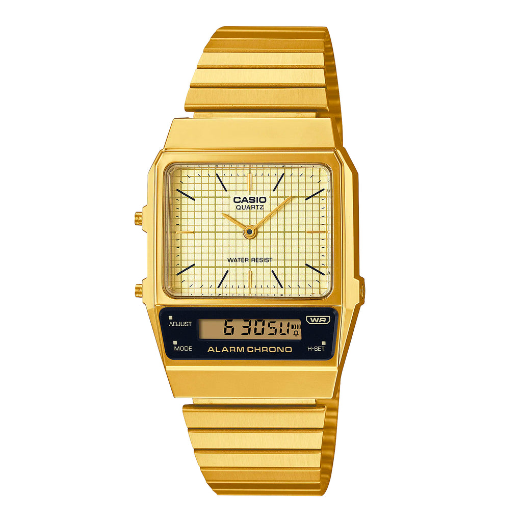 Casio AQ-800EG-9ADF Gold Band Unisex Casio AQ-800EG-9ADF Gold Band Unisex