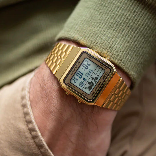 Casio A500WGA-9DF Gold Band Unisex Casio A500WGA-9DF Gold Band Unisex