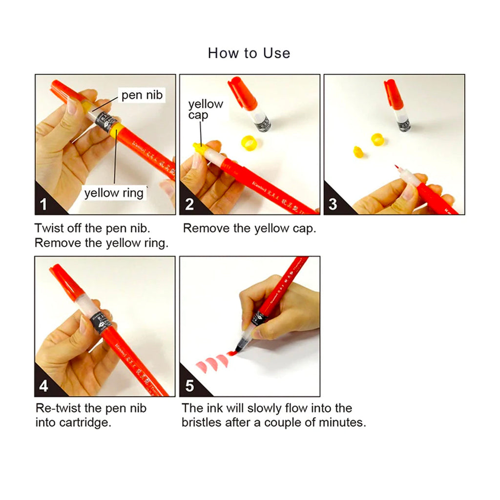 Kuretake Cambio Tambien Brush Pen - Set A Kuretake Cambio Tambien Brush Pen - Set A