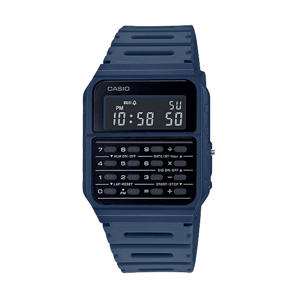 Casio CA-53WF-2BDF Blue Calculator Databank Watch Unisex Casio CA-53WF-2BDF Blue Calculator Databank Watch Unisex