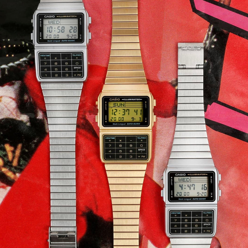 Casio DBC-611G-1DF Calculator Databank Gold Watch Unisex Casio DBC-611G-1DF Calculator Databank Gold Watch Unisex