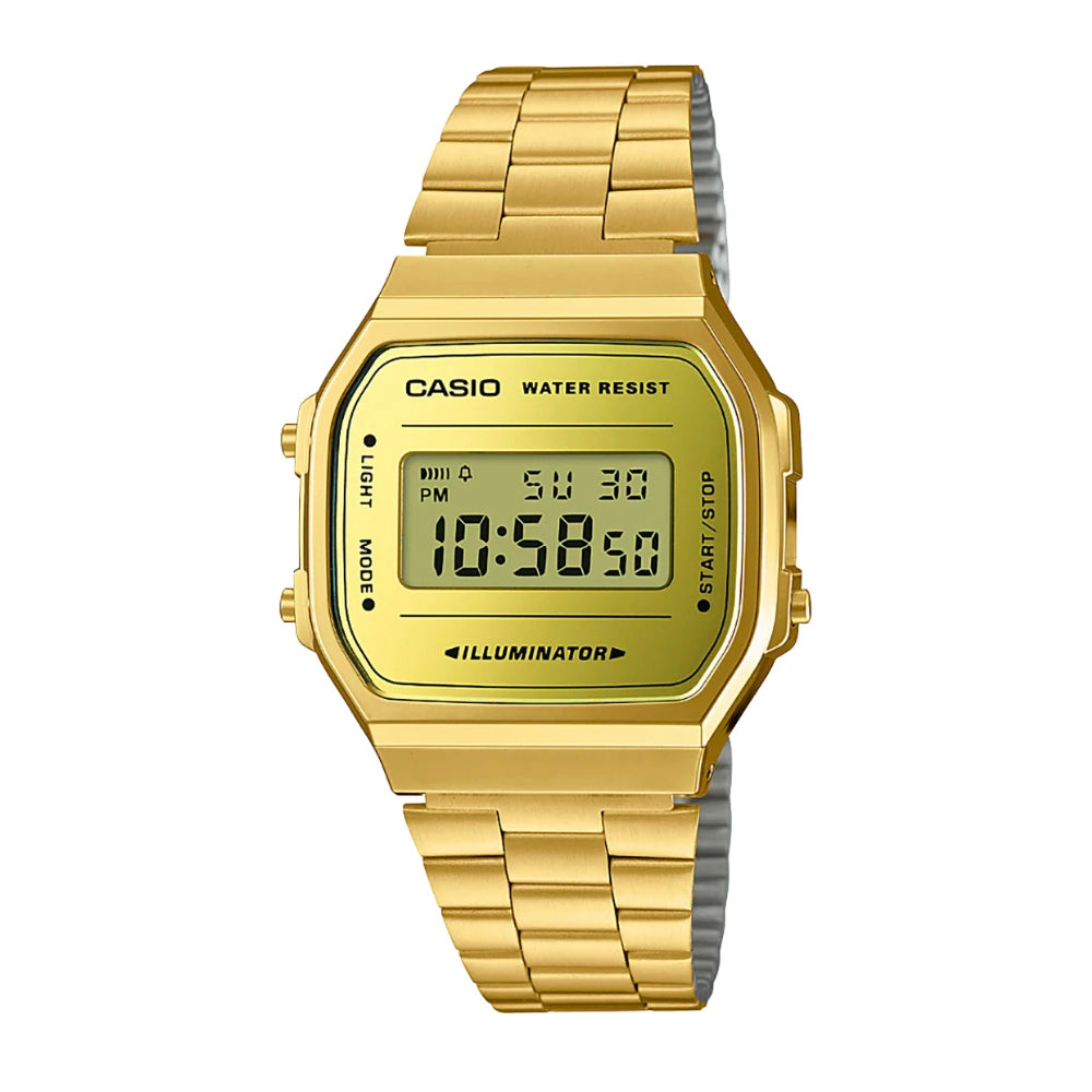 Casio A168WEGM-9DF Gold Band Unisex Casio A168WEGM-9DF Gold Band Unisex