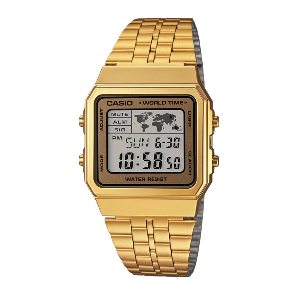 Casio A500WGA-9DF Gold Band Unisex Casio A500WGA-9DF Gold Band Unisex