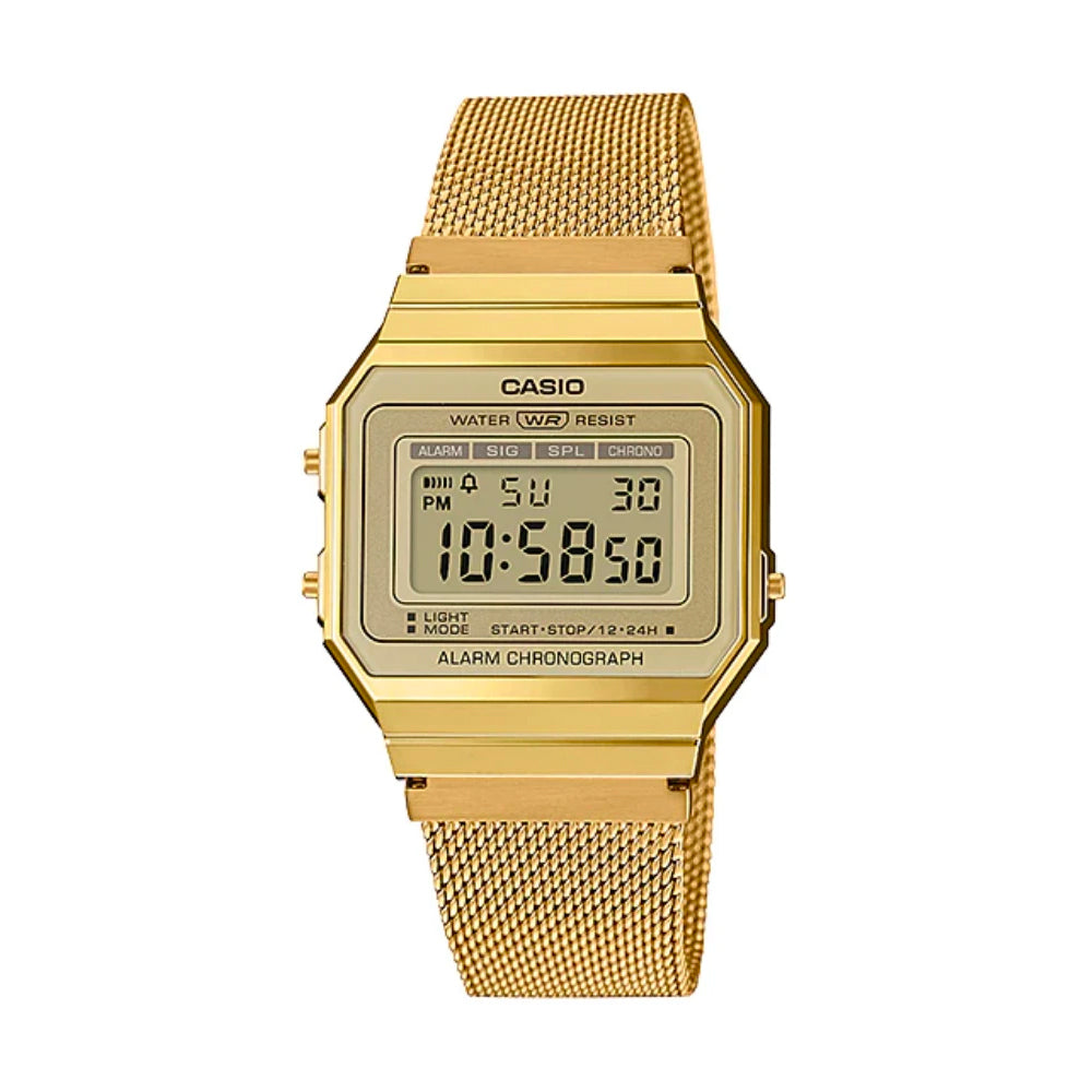 Casio A700WMG-9ADF Gold Band Unisex Casio A700WMG-9ADF Gold Band Unisex