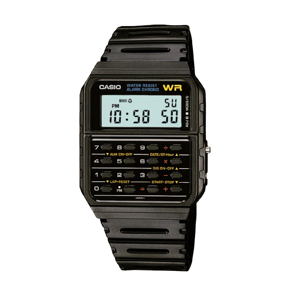 Casio CA-53W-1Z Black Calculator Watch Unisex Casio CA-53W-1Z Black Calculator Watch Unisex