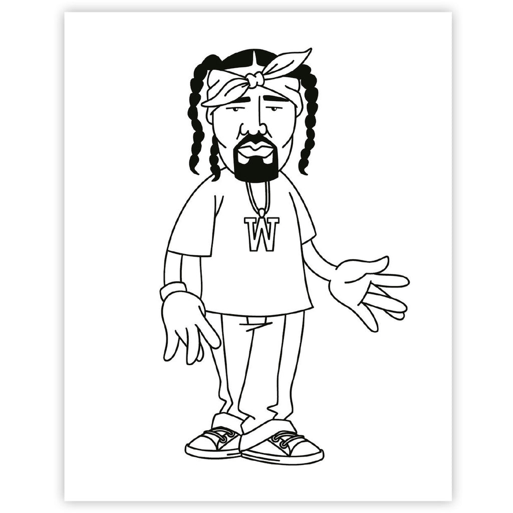 Hip Hop Colouring Book - West Coast Edition Hip Hop Colouring Book - West Coast Edition