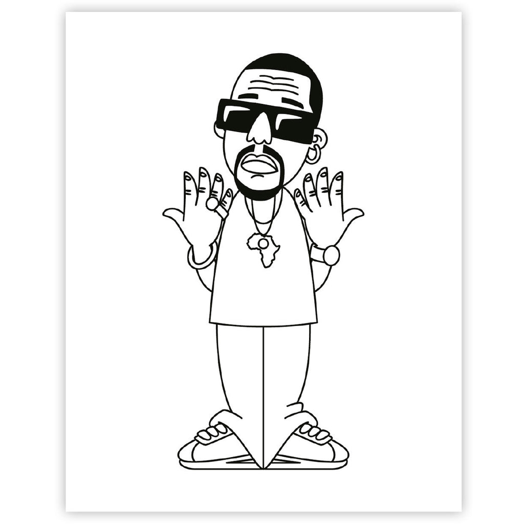 Hip Hop Colouring Book - West Coast Edition Hip Hop Colouring Book - West Coast Edition