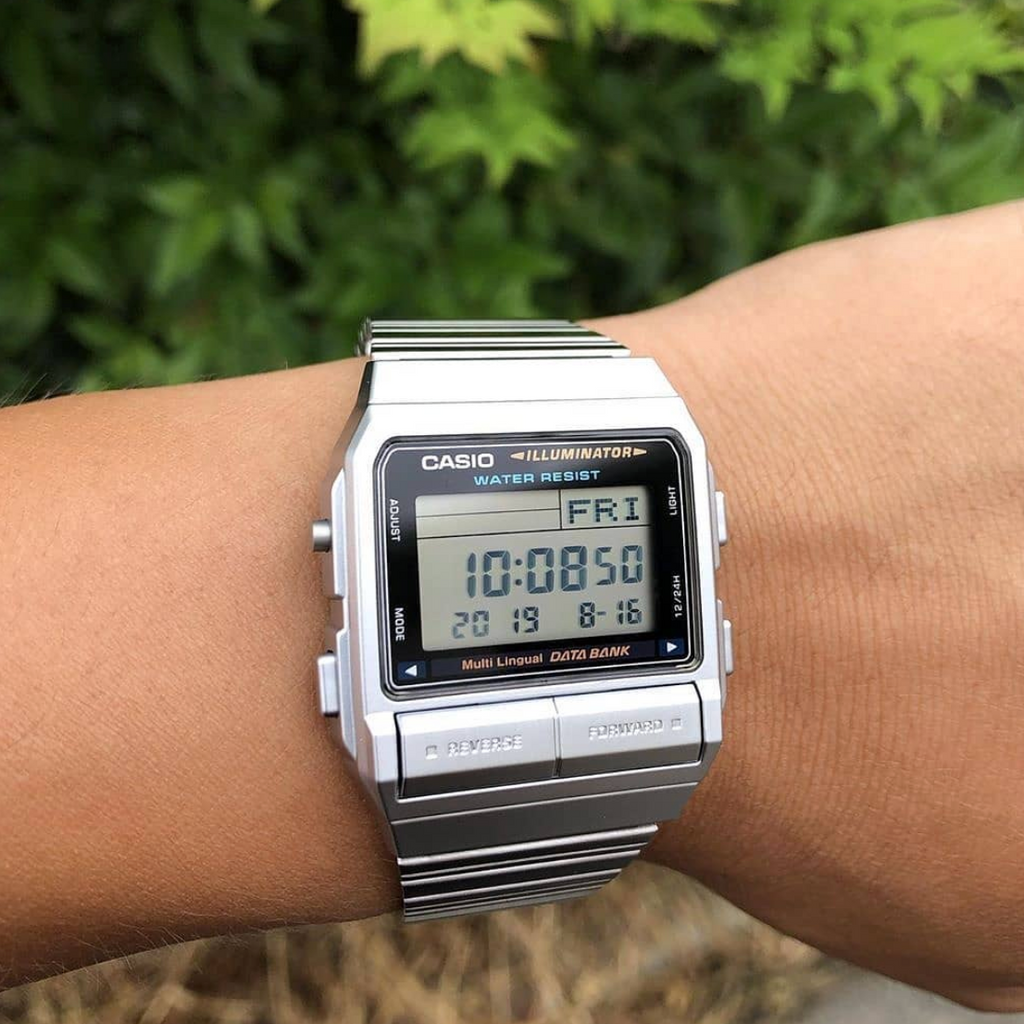 Casio DB-380-1DF Silver Watch Databank Unisex