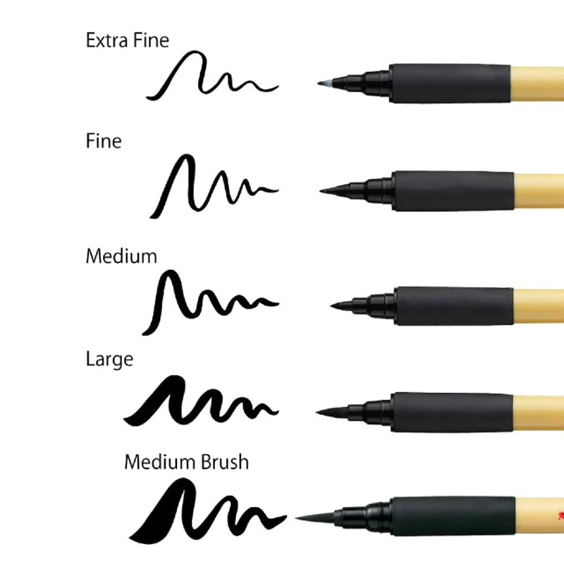 Kuretake Bimoji Fude Pen - Pigment Black Brush Pen (single) Kuretake Bimoji Fude Pen - Pigment Black Brush Pen (single)
