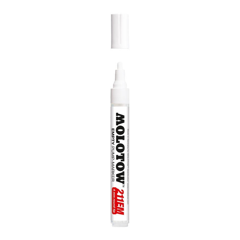 Molotow 211EM Empty 4mm Pump Marker Molotow 211EM Empty 4mm Pump Marker