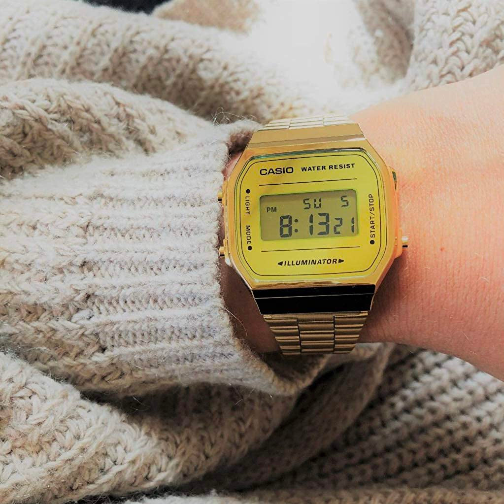 Casio A168WEGM-9DF Gold Band Unisex Casio A168WEGM-9DF Gold Band Unisex