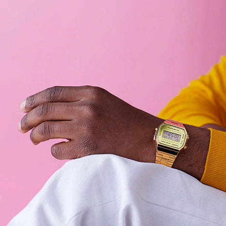 Casio A168WEGM-9DF Gold Band Unisex Casio A168WEGM-9DF Gold Band Unisex