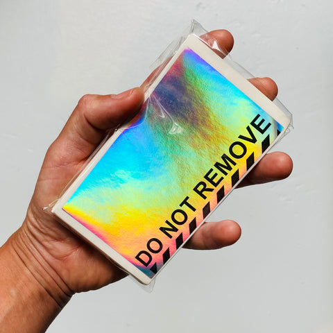 'Do Not Remove' Holographic Stickers - 50pk