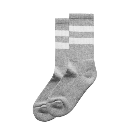 AS Colour Relax Stripe Socks 2PACK (grey marle/white)
