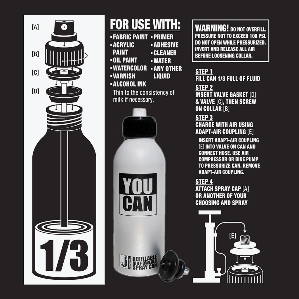 Jacquard YouCAN Refillable Air Powered Spray Can Jacquard YouCAN Refillable Air Powered Spray Can
