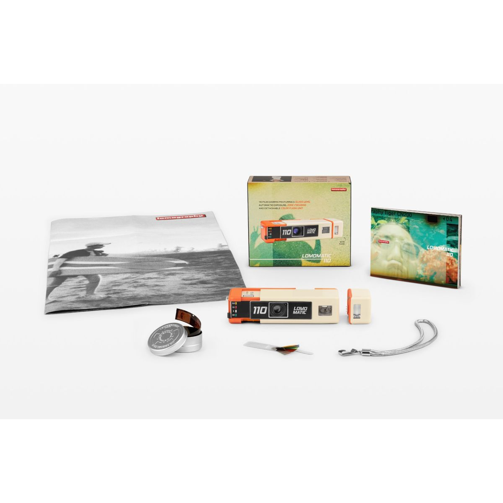 Lomomatic 110 Camera & Flash - Golden Gate