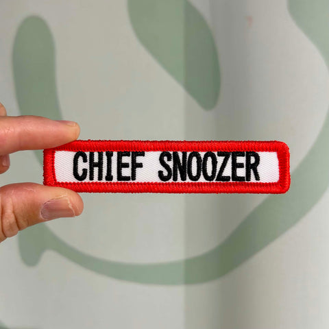 Nametag Patch - Chief Snoozer