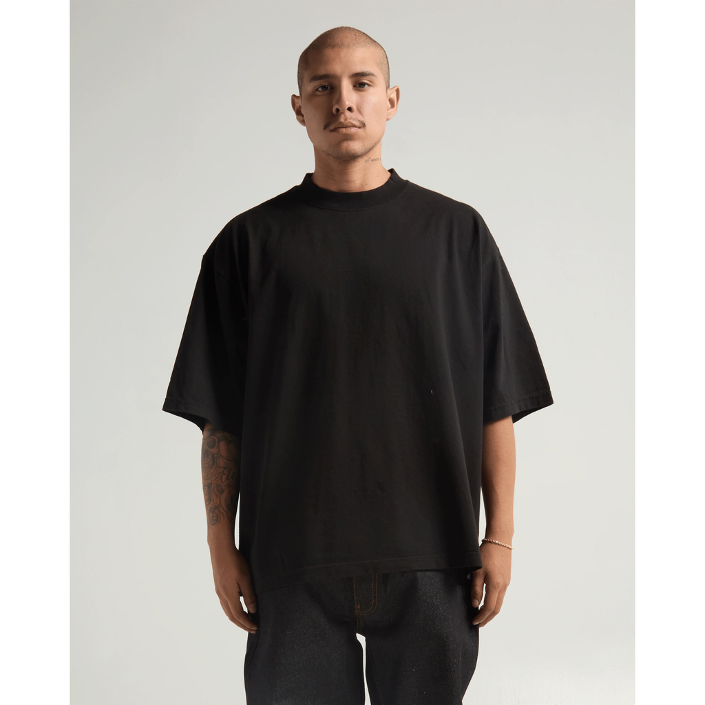 Max Heavyweight Drop Shoulder Tee - BLACK