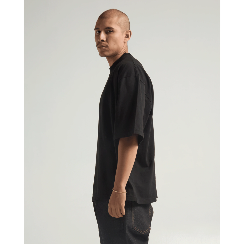 Max Heavyweight Drop Shoulder Tee - BLACK