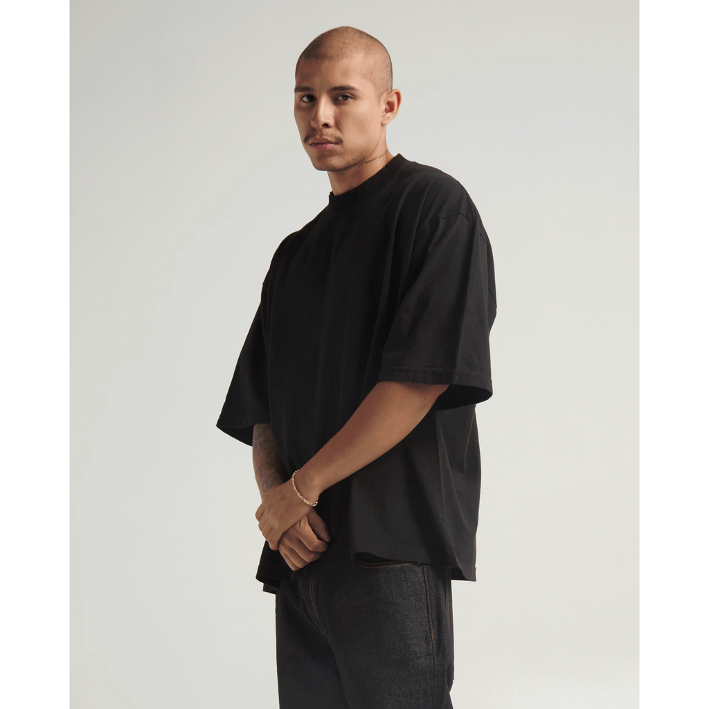 Max Heavyweight Drop Shoulder Tee - BLACK