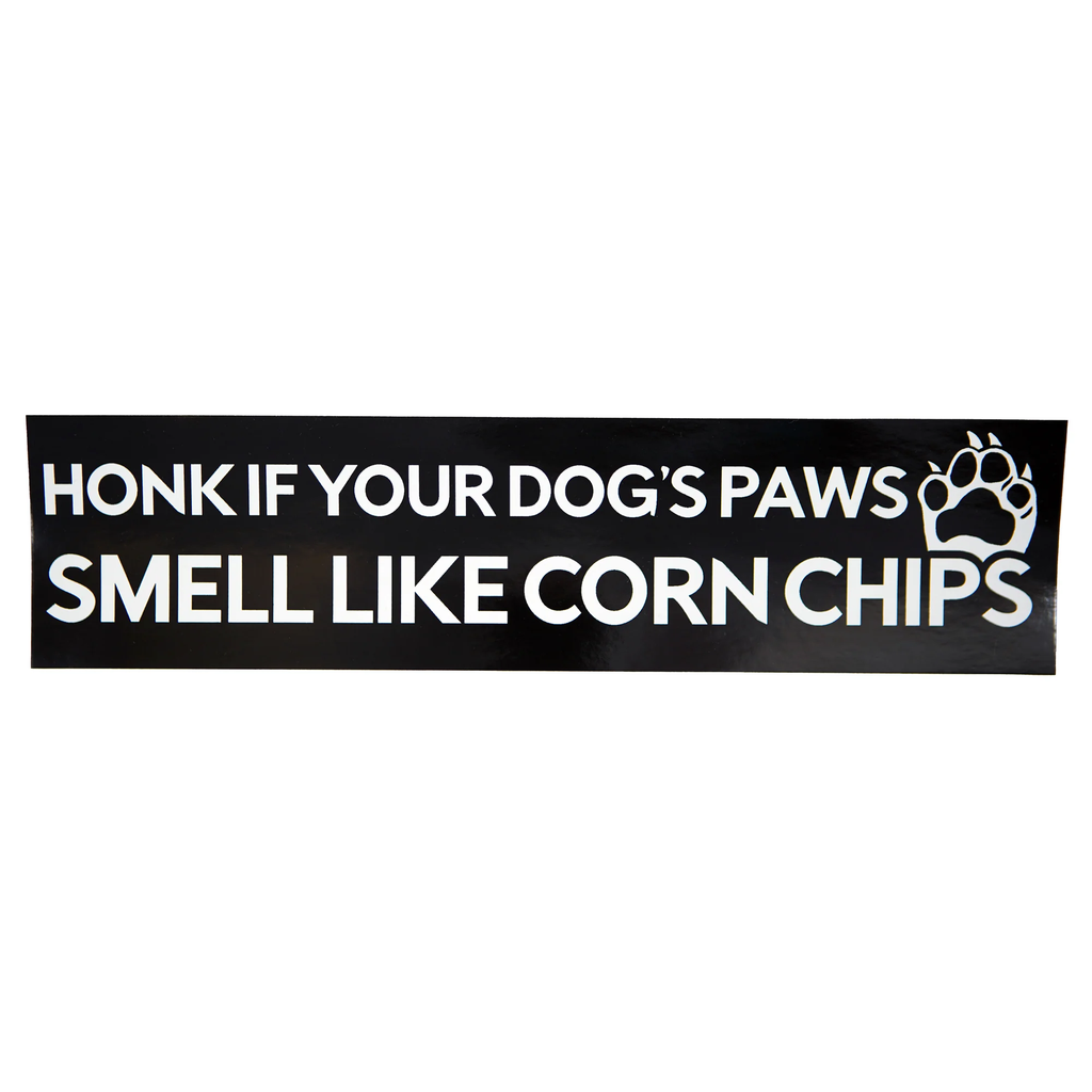 Dog Paws Smell Like Corn Chips Bumper Sticker