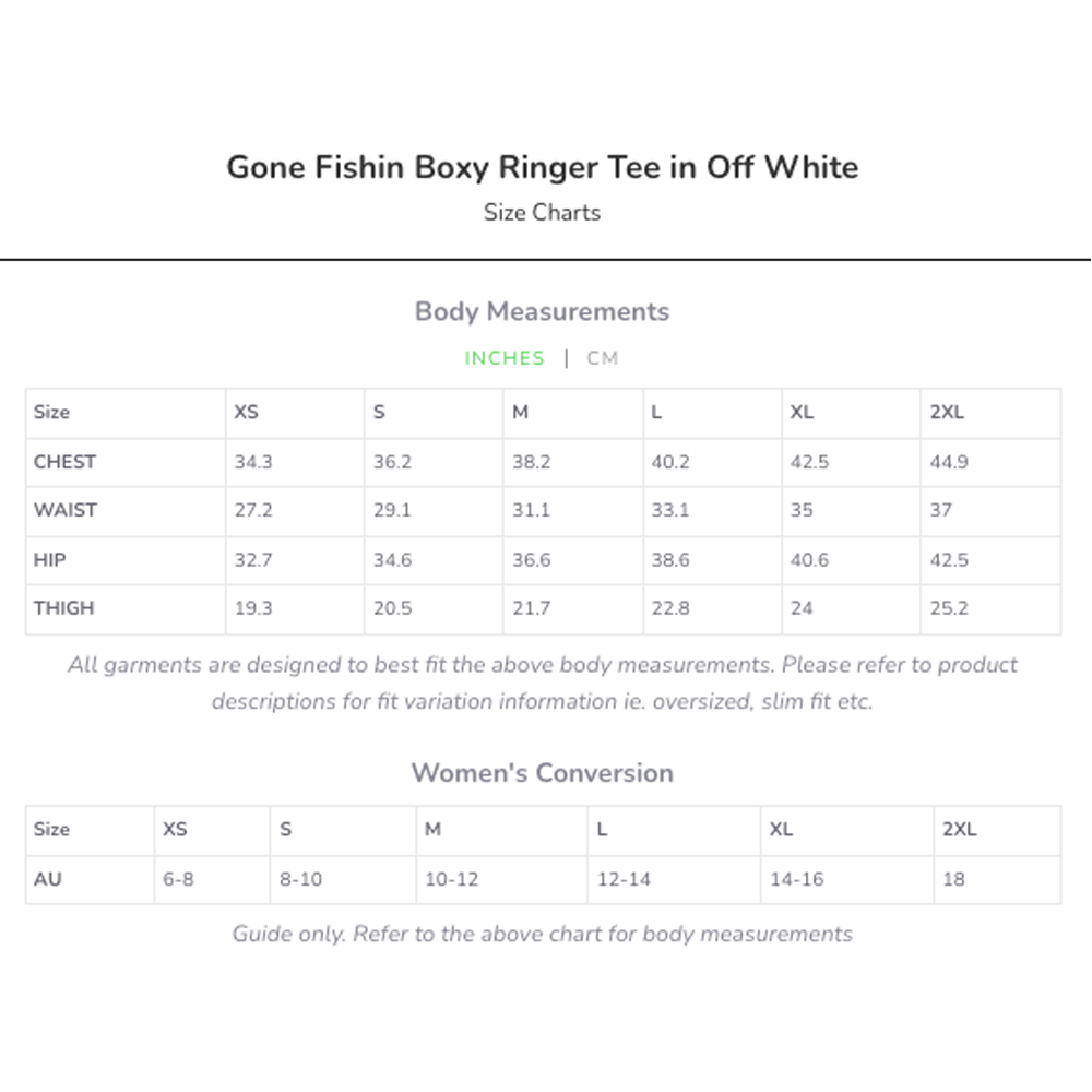 Gone Fishin' Boxy Ringer Tee