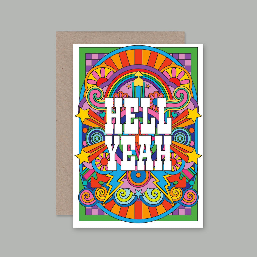 HELL YEAH Greeting Card