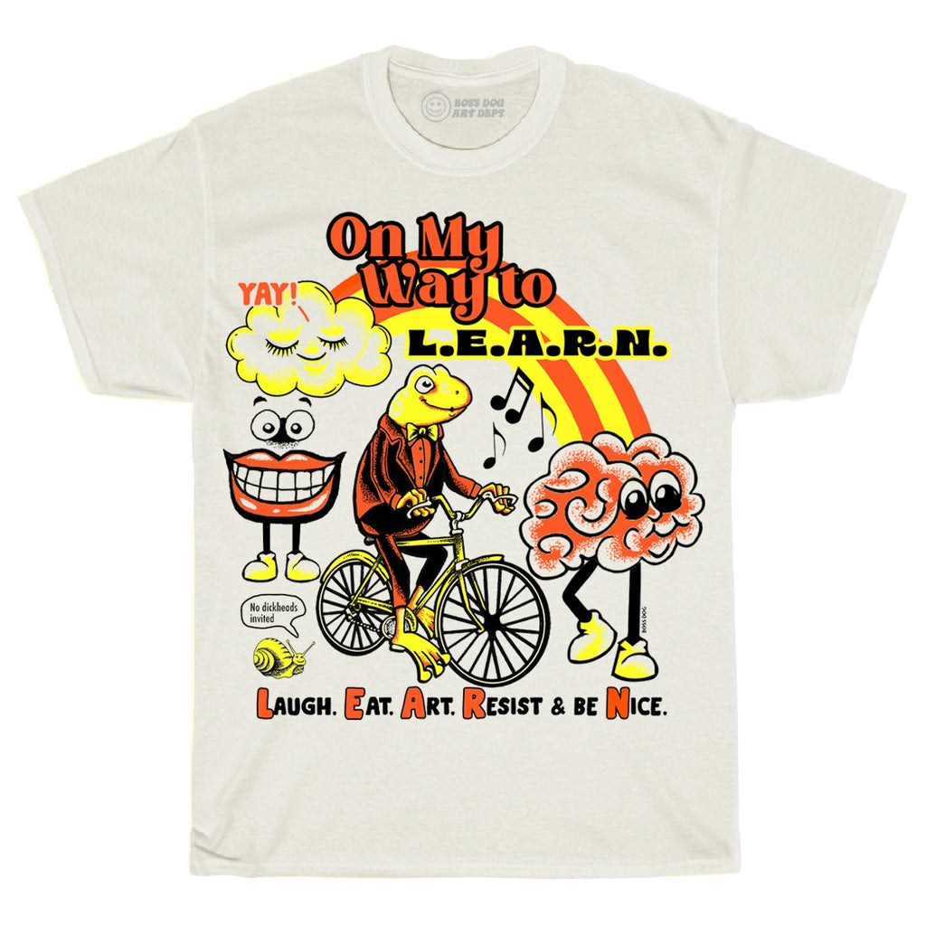 L.E.A.R.N TEE (ivory)