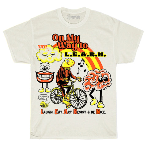 L.E.A.R.N TEE (ivory)