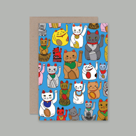 LUCKY CAT Greeting Card
