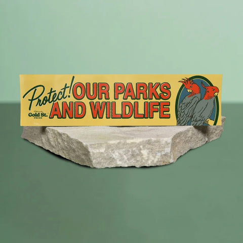 Parks & Wildlife Vinyl Bumper Sticker (rectangle)