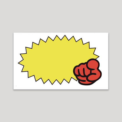 'POW' Stickers - 50pk