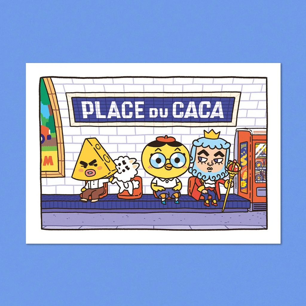 Place Du Caca  Postcard A6