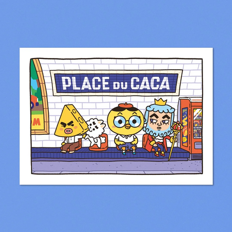 Place Du Caca  Postcard A6