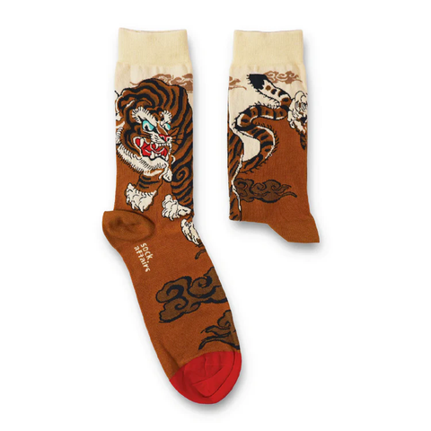 Traditional Tiger Tattoo Socks
