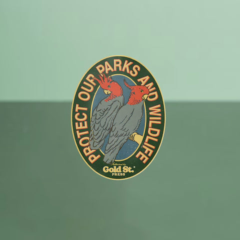 Parks & Wildlife Vinyl Bumper Sticker (oval)